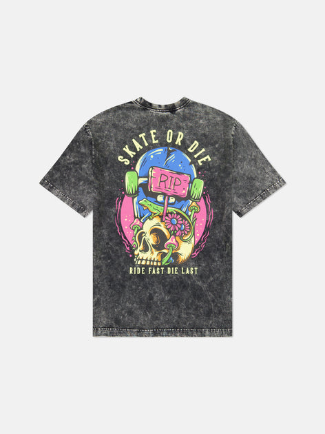 MASON TEE ENZYME WASHED SKATE OR DIE – WeSC