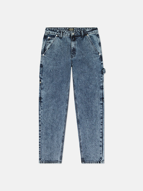 【U LAN】(UNISEX) Coloring Carpenter Wide Denim Pants Coloring carpenter wide denim pants - U LAN