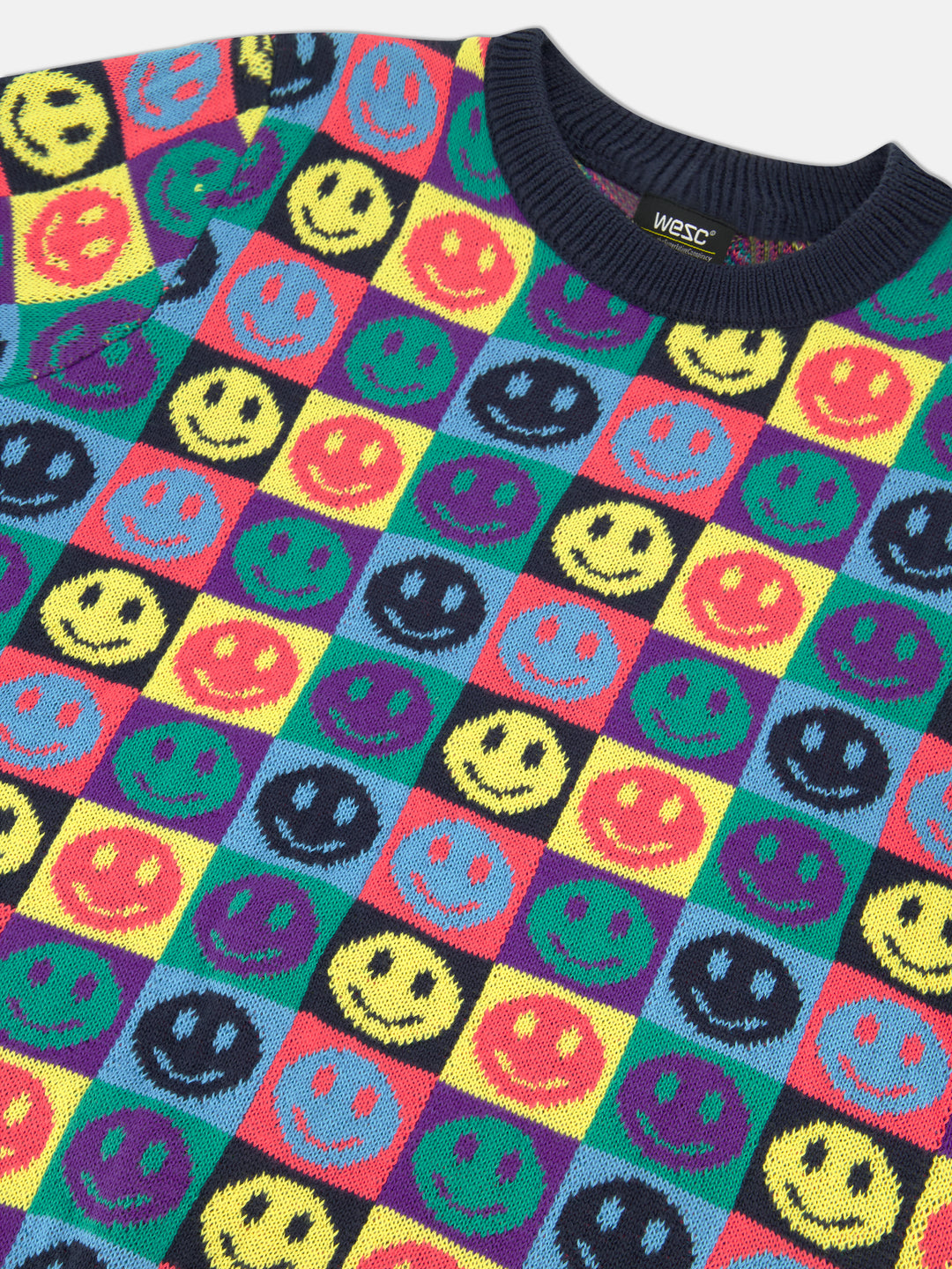 WeSC Crewneck Smiley newest Face Sweater