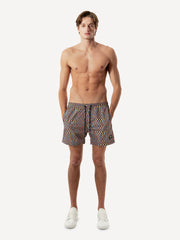 ZACK SWIM TRUNK COLOR WARP AOP