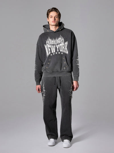 DROPPED SHOULDER HOODIE WESC GOTHIC