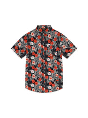 ODEN S/S SHIRT HYBISCUS FLOWERS AOP