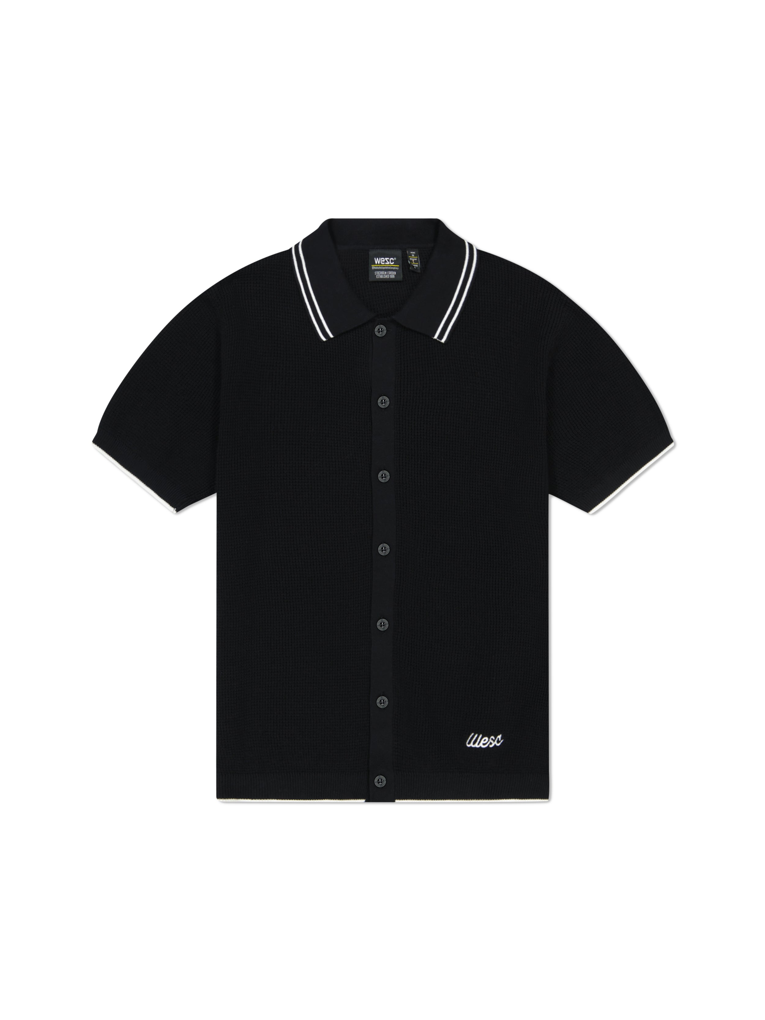 S/S POLO COLLAR CARDIGAN – WeSC