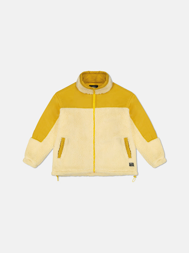 OVERSIZE SHERPA JACKET COLORBLOCK