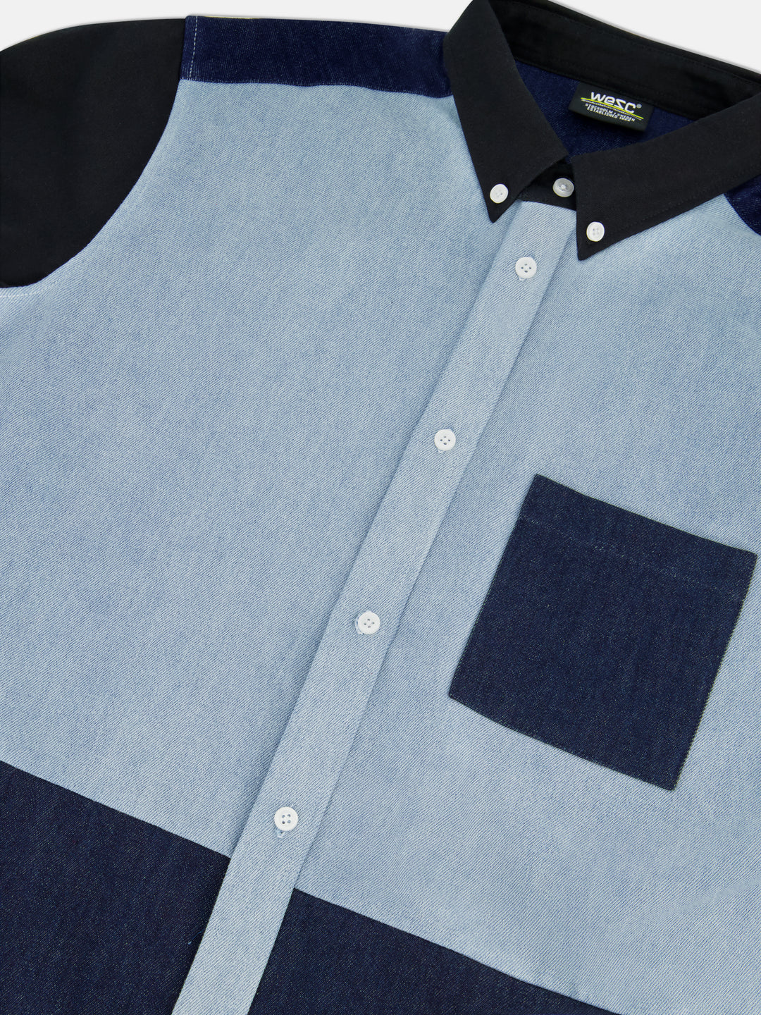 ODEN SHIRT INDIGO BLOCKED – WeSC