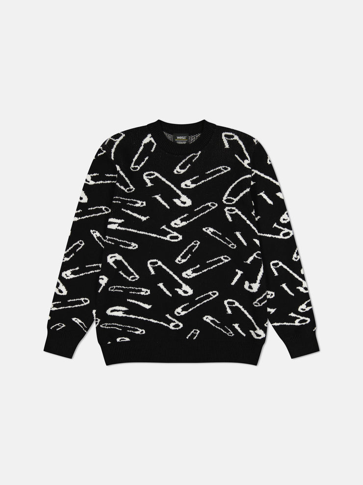 LEON SAFETY PINS SWEATER