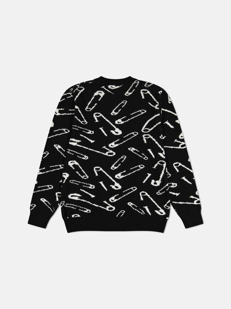 LEON SAFETY PINS SWEATER