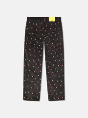 RELAX FIT EMBROIDERED MUSHROOM CORDUROY PANTS