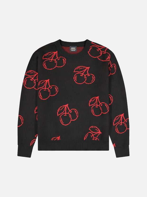 LEON CHERRIES OUTLINE SWEATER