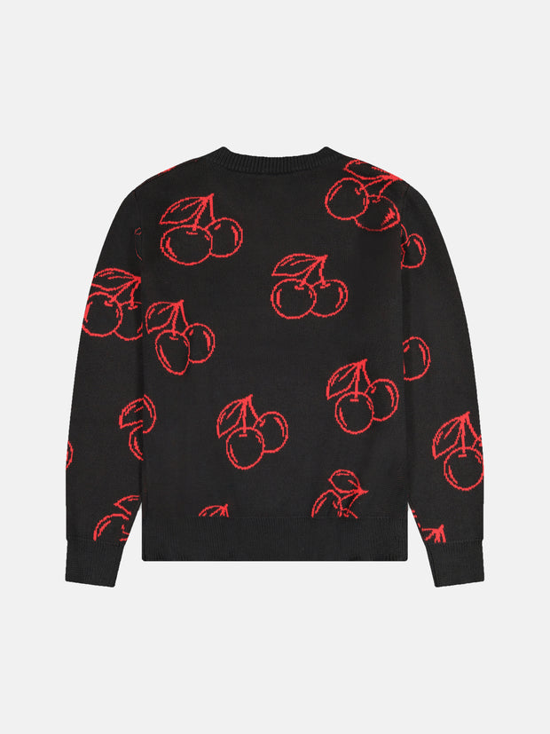 LEON CHERRIES OUTLINE SWEATER