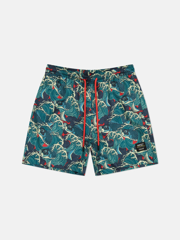 ZACK SWIM TRUNK KOI AOP