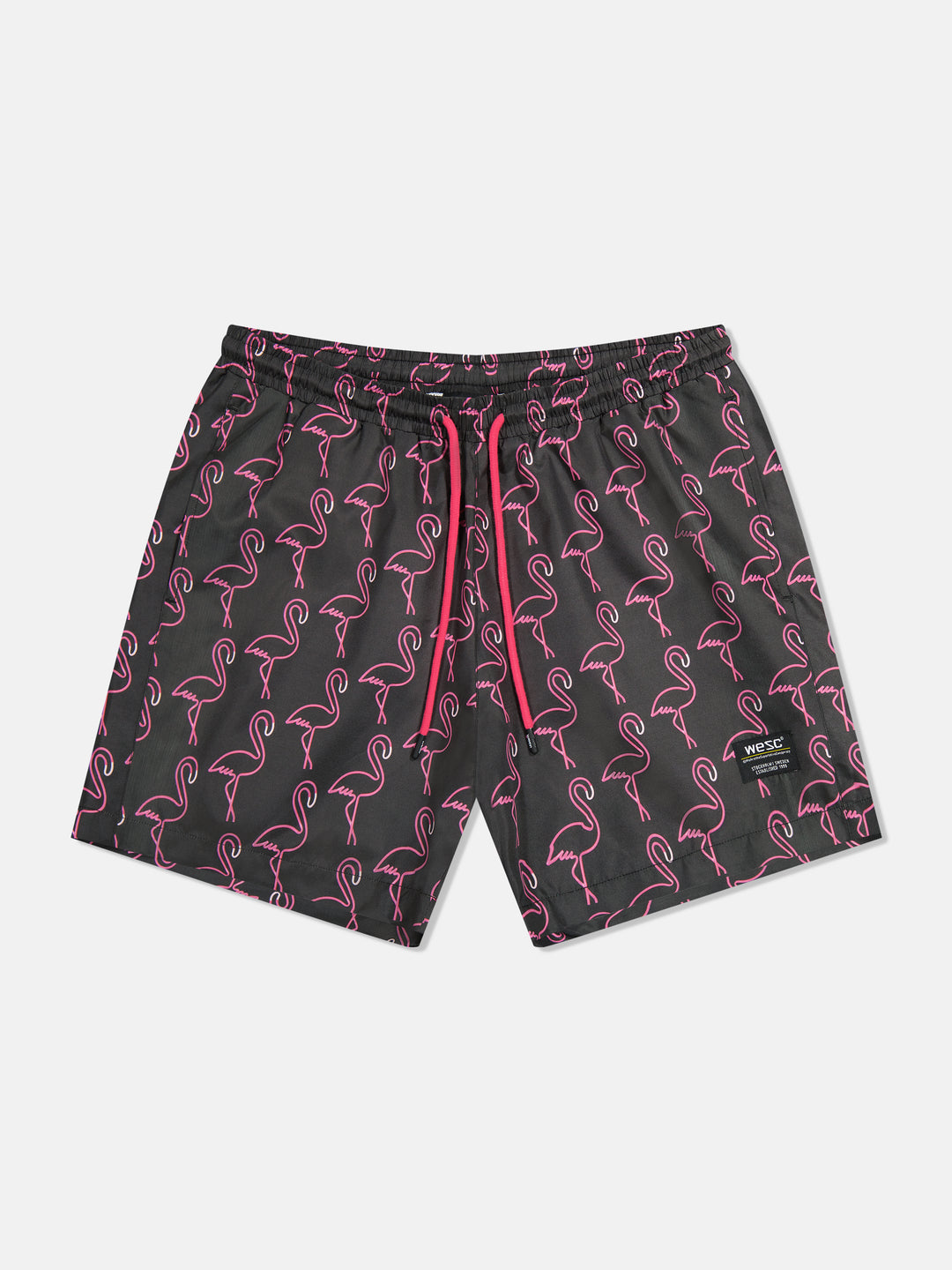 ZACK SWIM TRUNK NEON FLAMINGO AOP – WeSC