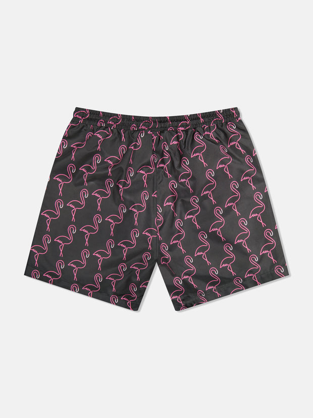 ZACK SWIM TRUNK NEON FLAMINGO AOP