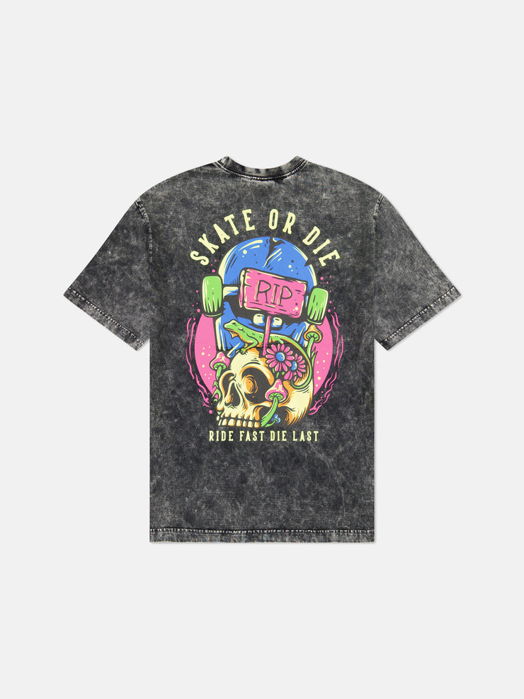 MASON TEE ENZYME WASHED SKATE OR DIE