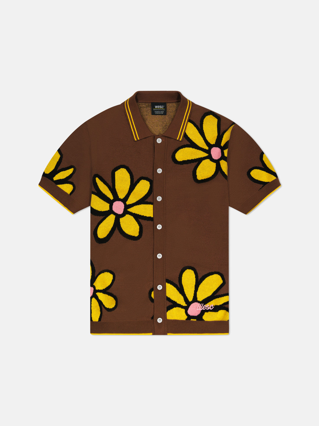 S/S POLO COLLAR CARDIGAN DAISY'S – WeSC