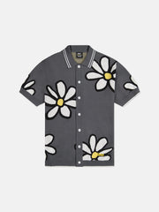 S/S POLO COLLAR CARDIGAN DAISY'S