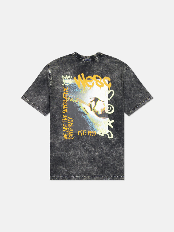 MASON TEE ENZYME WASHED SKATER GLITCH
