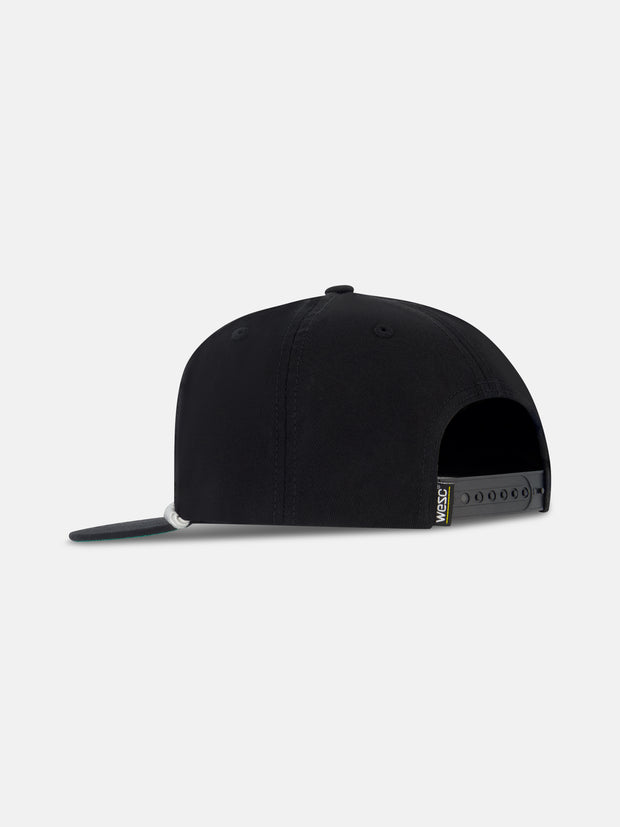 OVERLAY SNAPBACK HAT WITH ROPE