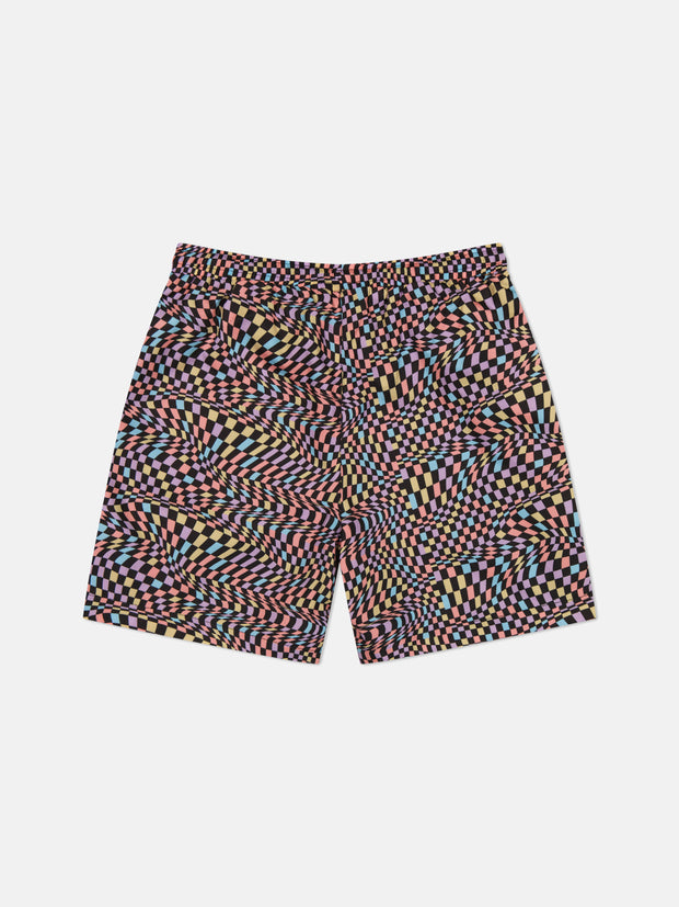 ZACK SWIM TRUNK COLOR WARP AOP
