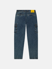 DENIM CARGO PANTS