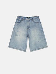 DENIM LONG SHORTS
