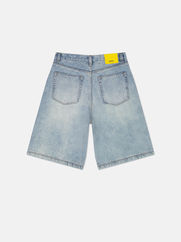 DENIM LONG SHORTS