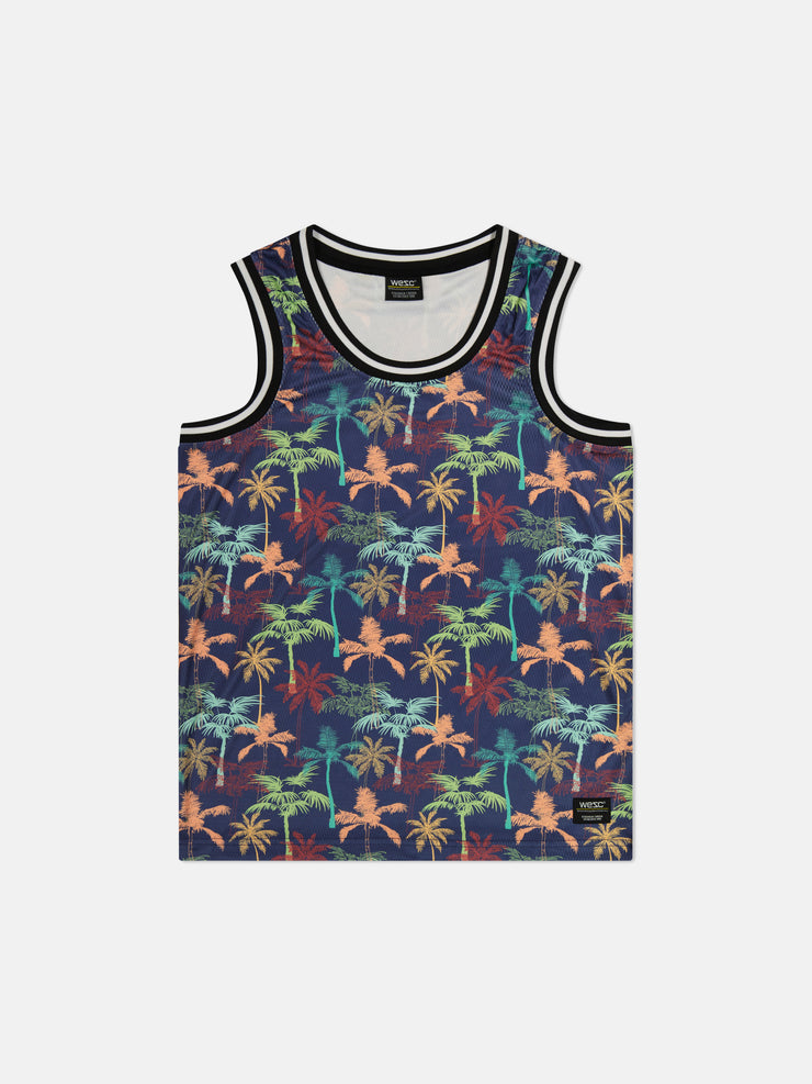 BASKETBALL TANK MIAMI PALM AOP