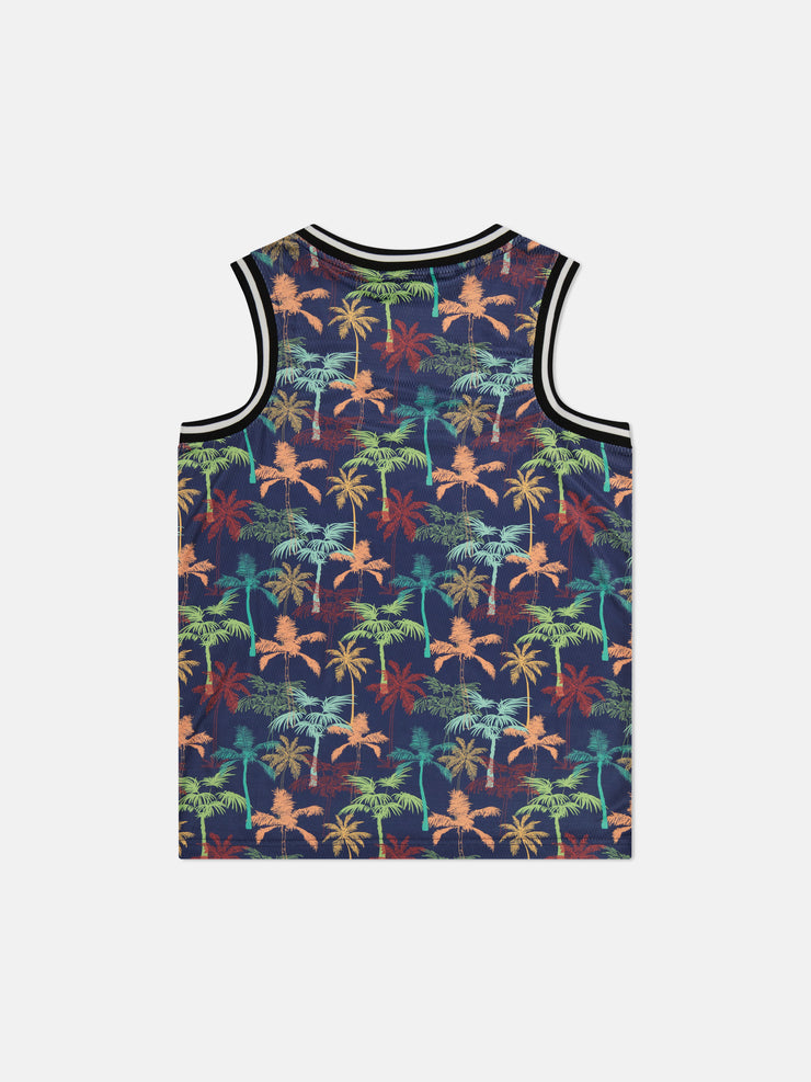 BASKETBALL TANK MIAMI PALM AOP