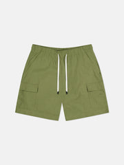LINEN UTILITY CARGO SHORTS