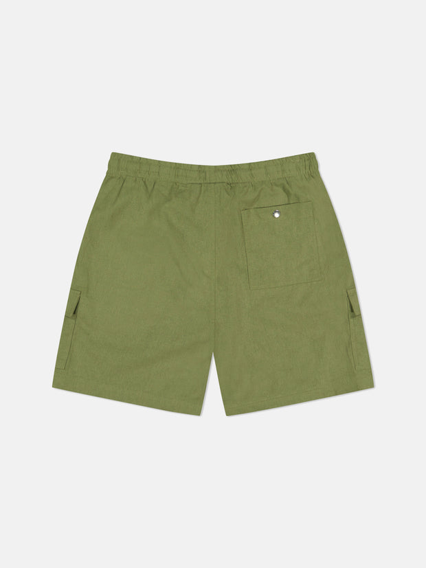 LINEN UTILITY CARGO SHORTS