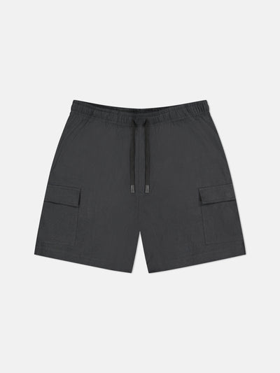 LINEN UTILITY CARGO SHORTS
