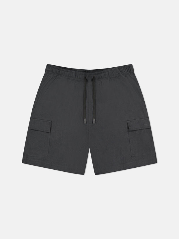 LINEN UTILITY CARGO SHORTS
