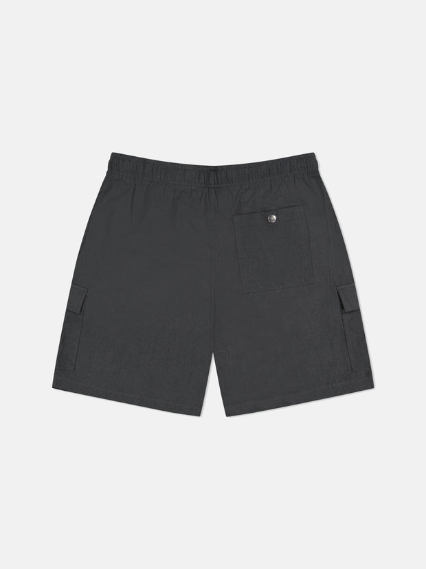 LINEN UTILITY CARGO SHORTS