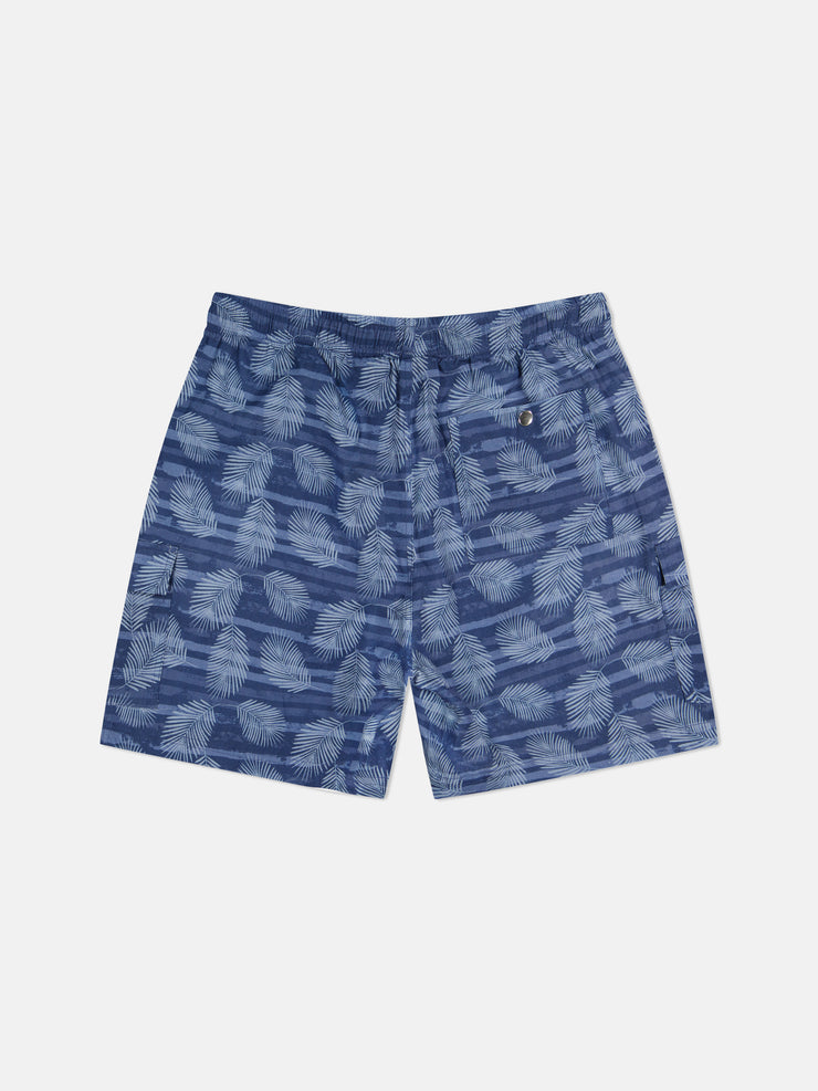 LINEN UTILITY CARGO SHORTS BAMBOO AOP
