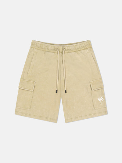 MARTY CARGO SHORTS ENZYME WASHED PALM LOGO