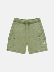 MARTY CARGO SHORTS ENZYME WASHED PALM LOGO