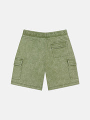 MARTY CARGO SHORTS ENZYME WASHED PALM LOGO