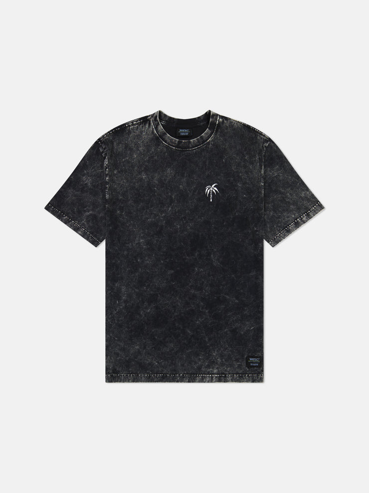 MASON TEE ENZYME WASHED WESC PALM LOGO