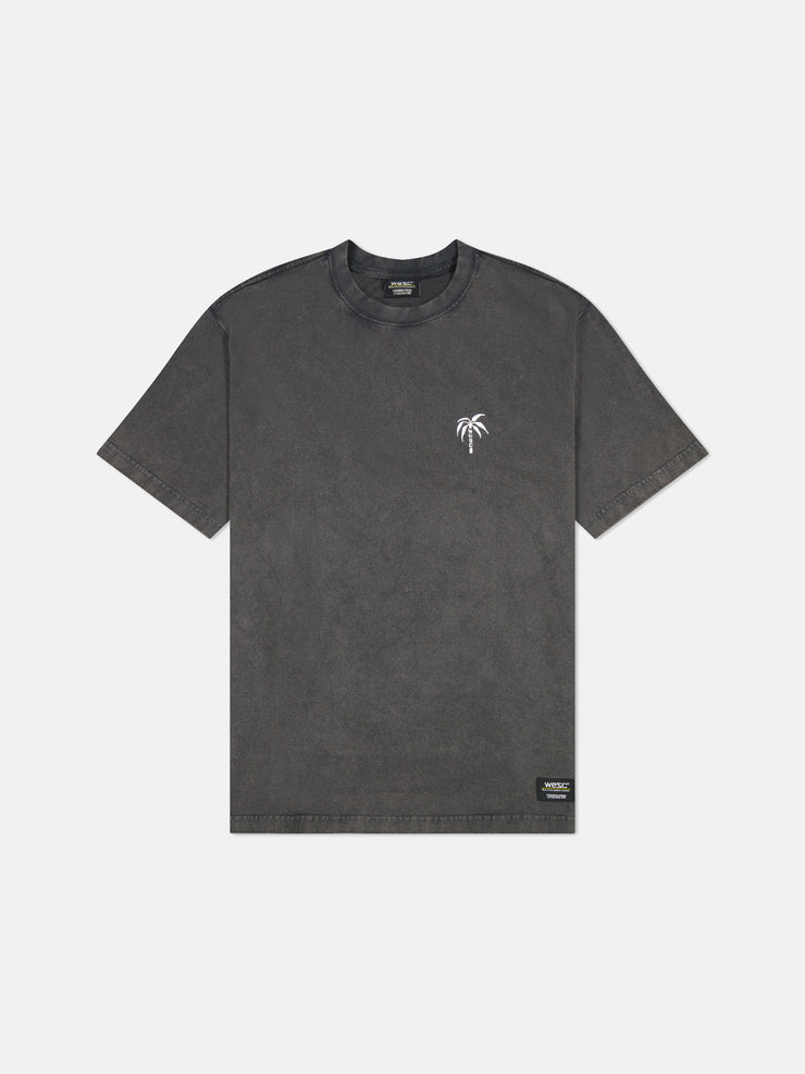 MASON TEE ENZYME WASHED WESC PALM LOGO