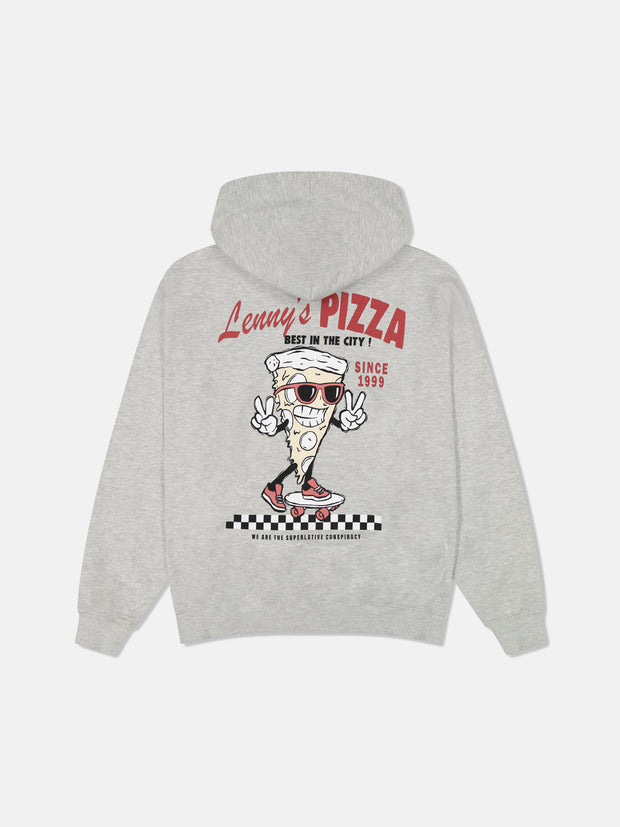 DROPPED SHOULDER HOODIE PIZZA