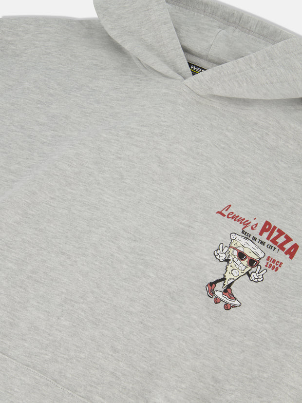 DROPPED SHOULDER HOODIE PIZZA
