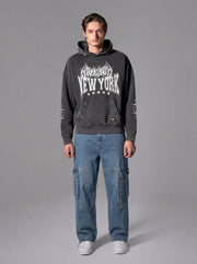 BAGGY DENIM CARGO PANTS