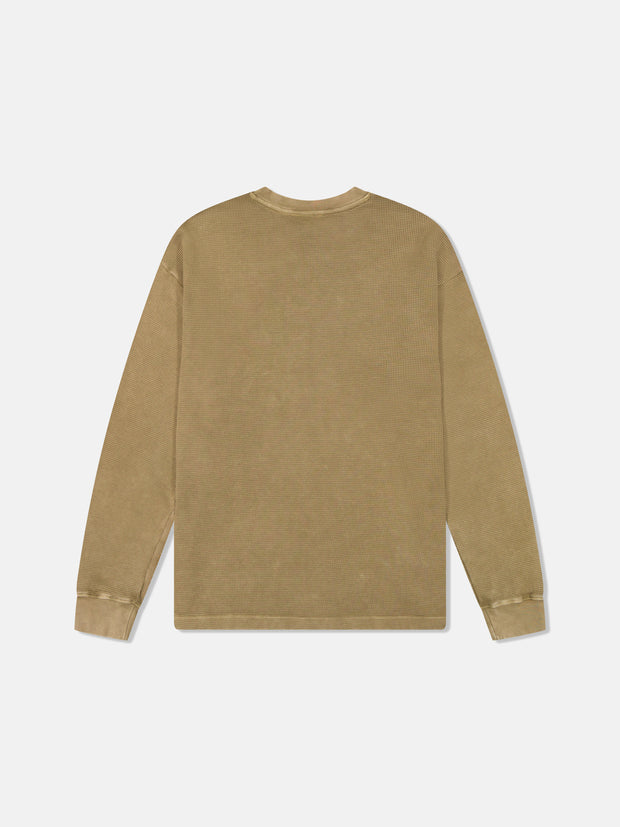 L/S THERMAL ENZYME WASHED VERTICAL LOGO
