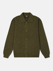 RELAXED POLO COLLAR CARDIGAN MOHAIR