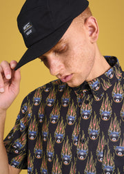 ODEN S/S SHIRT  8 BALLS OF FIRE AOP