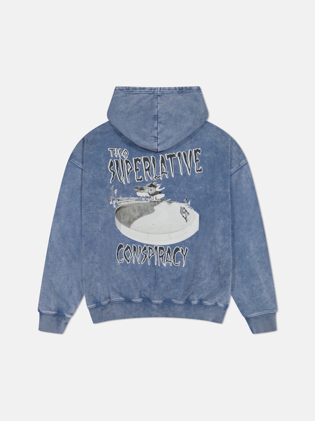 DROPPED SHOULDER HOODIE ENZYME SUPERLATIVE CONSPIRACY