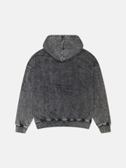 DROPPED SHOULDER HOODIE ENZYME WASHED WITH LOGO