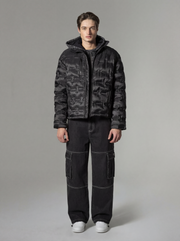 BAGGY DENIM CARGO PANTS