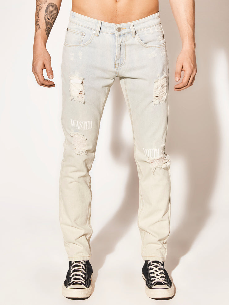 ALESSANDRO DECONSTRUCTED WY SKINNY JEANS