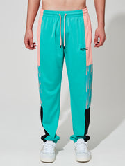 COLOR BLOCK RACING STRIPE TRICOT JOGGER